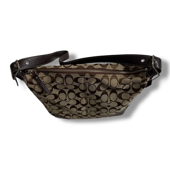 Coach M0732-F10906 Soho Hobo Shoulder Bag Brown Tan Medium Purse - Picture 6 of 12